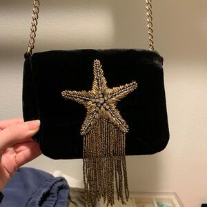 Whimsy Velvet shoulder bag Star